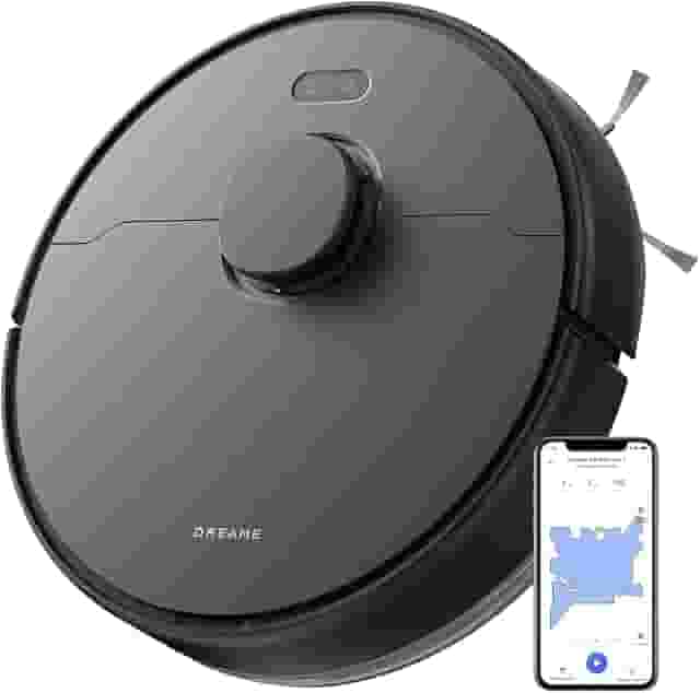 DREAME D9 Max Gen 2 Robô Aspirador de Pó e Passa Pano, 6000Pa, Para Pisos e Pelos de Pets, 285 Min Autonomia, Navegação LDS 360°,Mapeamento Multinível, App/Voz(Alexa/Google), Bivolt