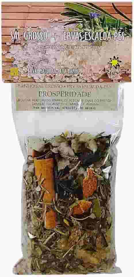 Banho Sal Grosso + Ervas Escalda Pés Prosperidade Emb.180g