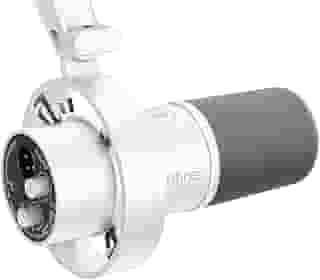 FIFINE Microfone dinâmico XLR estúdio,microfone USB para podcast PC para gravação streaming, vocal XLR/USB mic com Tap-to-Mute,botão de ganho,monitoramento de fones ouvido-Amplitank K688 Branco