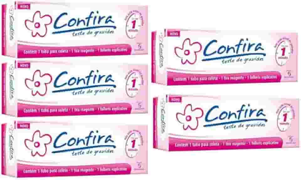 Teste De Gravidez Kit com 5 Confira em tira
