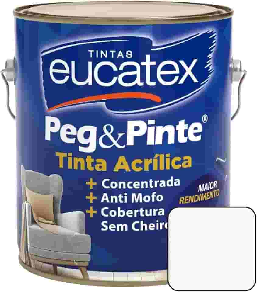 Latex Acrlico Fosco 3,6 litros Peg Pinte Eucatex