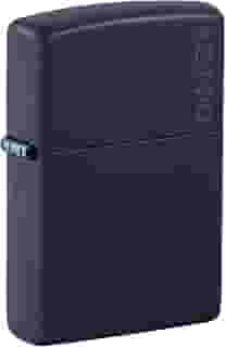 Zippo Isqueiro fosco azul marinho com logotipo Zippo - 239ZL