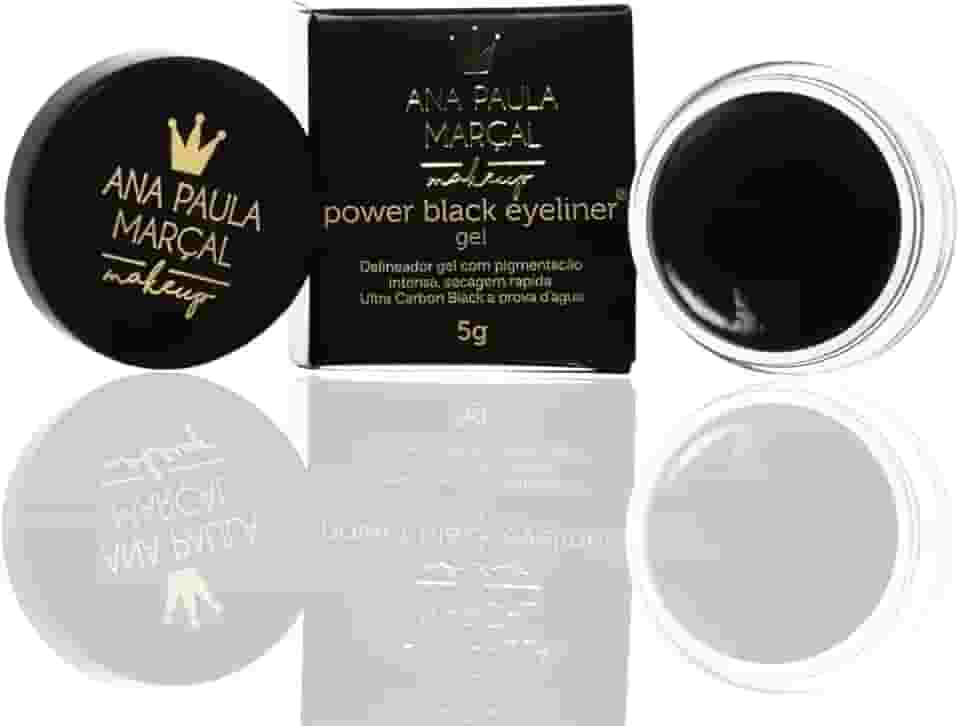 Delineador Semi Matte Ultra Carbon de Longa Duração Power Black Gel Eyeliner 5g
