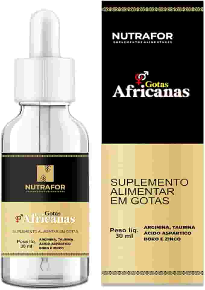 Gotas Africanas c/Arginina Taurina Áspártico Boro Zinco 30ml