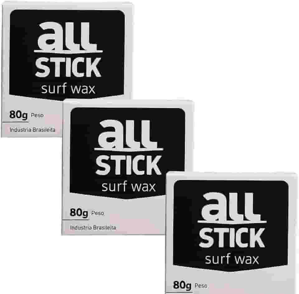 Parafina Surf All Stick 80g Kit com 4 Ou 5 Parafina Surf de Baixa Densidade All Stick 80g