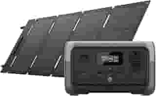 EF ECOFLOW River 2 120V Estação de Energia Portátil com Painel Solar 45 W, Bateria LiFePO4 de 256 Wh, Saída de Até 600 W, Gerador Solar Portátil para Camping ao Ar Livre/Trailers/Uso Doméstico