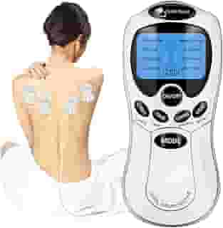 Aparelho TENS de Eletroestimulação para Fisioterapia - Portátil e Eficiente para Alívio de Dores Musculares, Massageador Muscular Acunputura - 4 eletrodos (110v/220v)