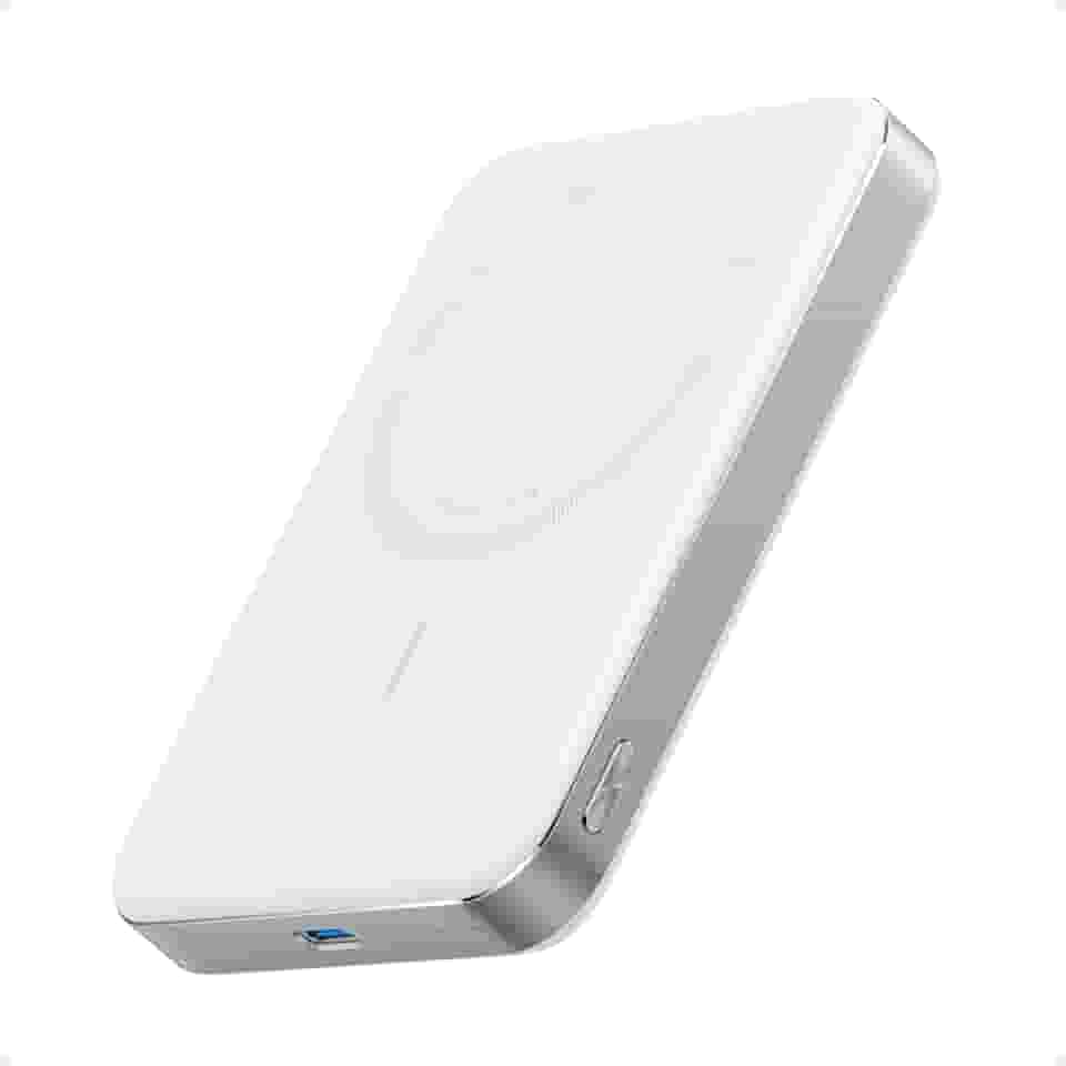 Anker MagGo Power Bank, Bateria Magnética Ultra Fina de 10.000mAh, Certificação Qi2, Portátil, Carregador MagSafe Compatível de 15W Ultra Rápido, Compatível com iPhone 17/16/15, Samsung,Xiaomi e Mais