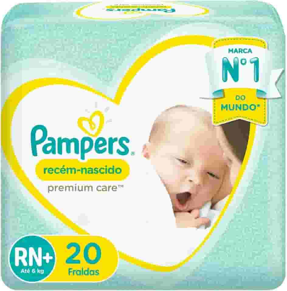 Fralda Pampers Recém-Nascido Tamanho RN+ 20 Unidades