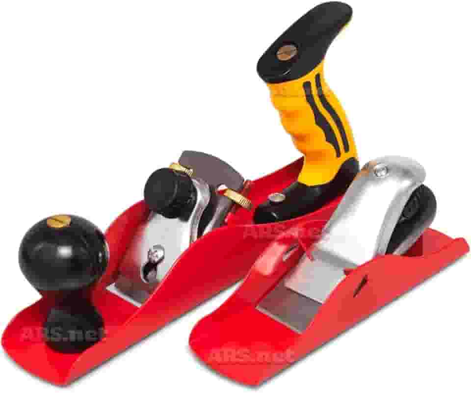 Kit Jogo De Plaina Manual Para Madeira Com Laminas Profissional 2 Peças