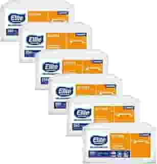 Kit 6 Papel Toalha Elite Fl. Simples - Classic Interfolhado (2100 FOLHAS)