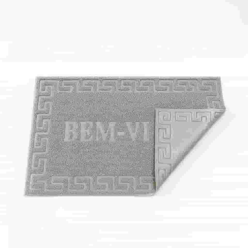 Kit Tapetes Capacho Emborrachado Bem Vindo Porta Entrada Casa Apartamento Antiderrapante (1, Cinza Claro)