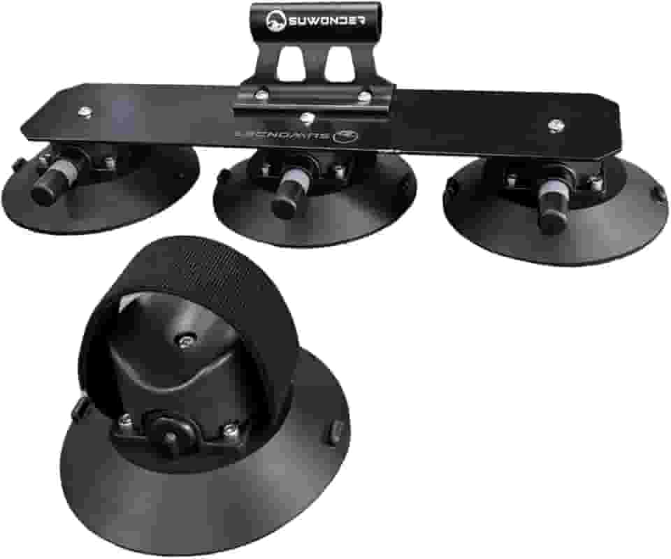 kowaku Suporte de bicicleta com ventosa para teto de carro, universal, fácil de instalar, em liga de alumínio, para bicicletas.