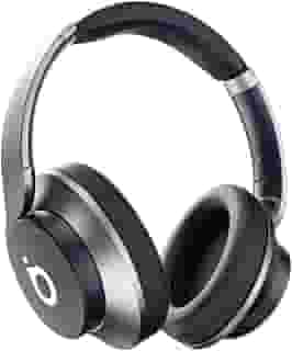 Headphone de Ouvido Bluetooth 5.4 com Dobrável, Basike Fone de Ouvido ENC Redução de Ruído, Som Imersivo 40mm 30 Horas Reprodução da Bateria, Microfone Embutido, para Trabalho/Estudo/e Viagem(Azul)