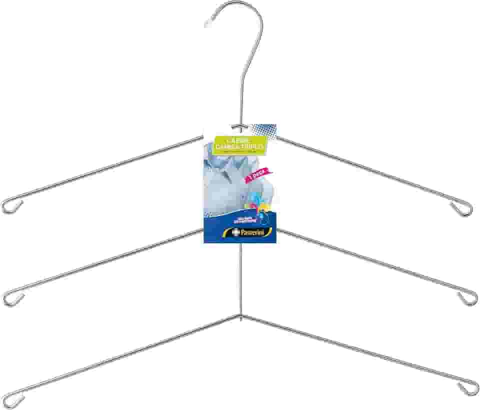 Cabide para Camisa Triplo Camiseiro Cromado Organização Roupa Armário