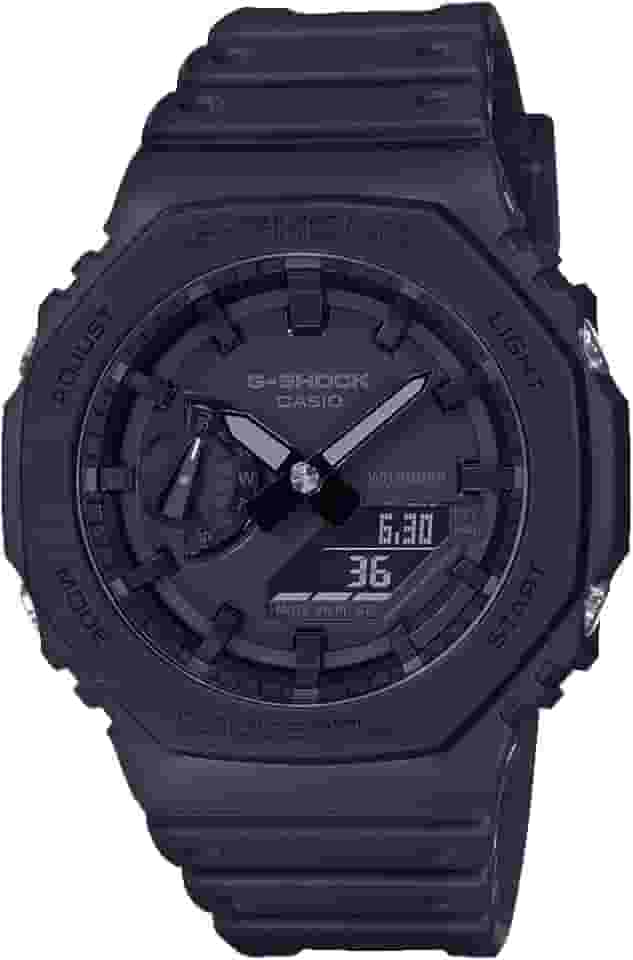 Relógio masculino G-Shock GA-2100-1A1DR quartzo analógico resina preta
