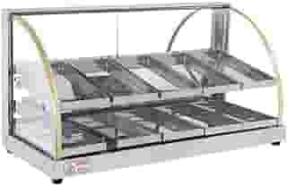 Vitrine Estufa Salgados Dupla 10 Bandejas Expositora 2 NÍveis W10BD Tita 220V