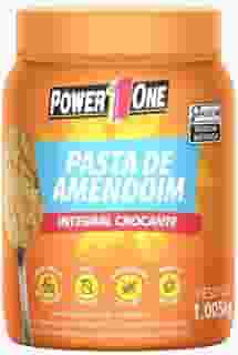 Pasta de Amendoim Integral Crocante, 1,005kg, Power1One Zero Açúcar, Sem Glúten