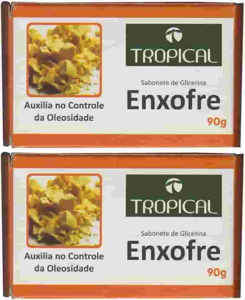 Sabonete de Glicerina Enxofre 90g Tropical | Kit 2 Barras