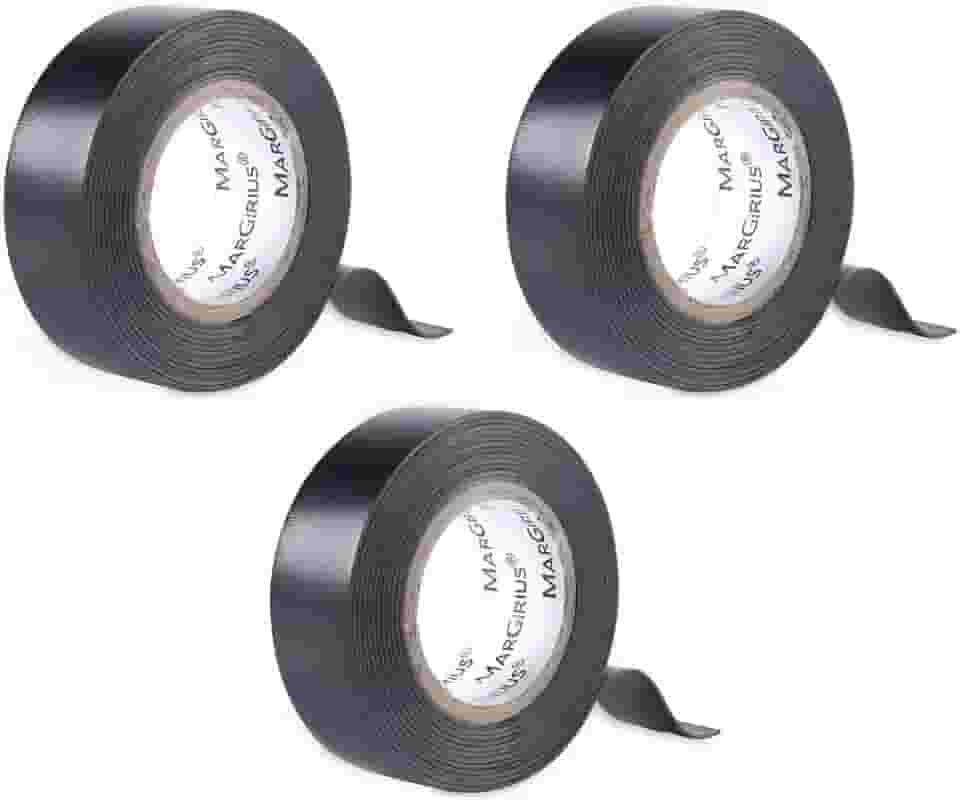 Fitas Isolantes Kit com 3-20m x 19mm Antichama, Alta Durabilidade, PVC, Preta para Instalações Elétricas, Reparos, Cabos e Fios Residencial/Profissional