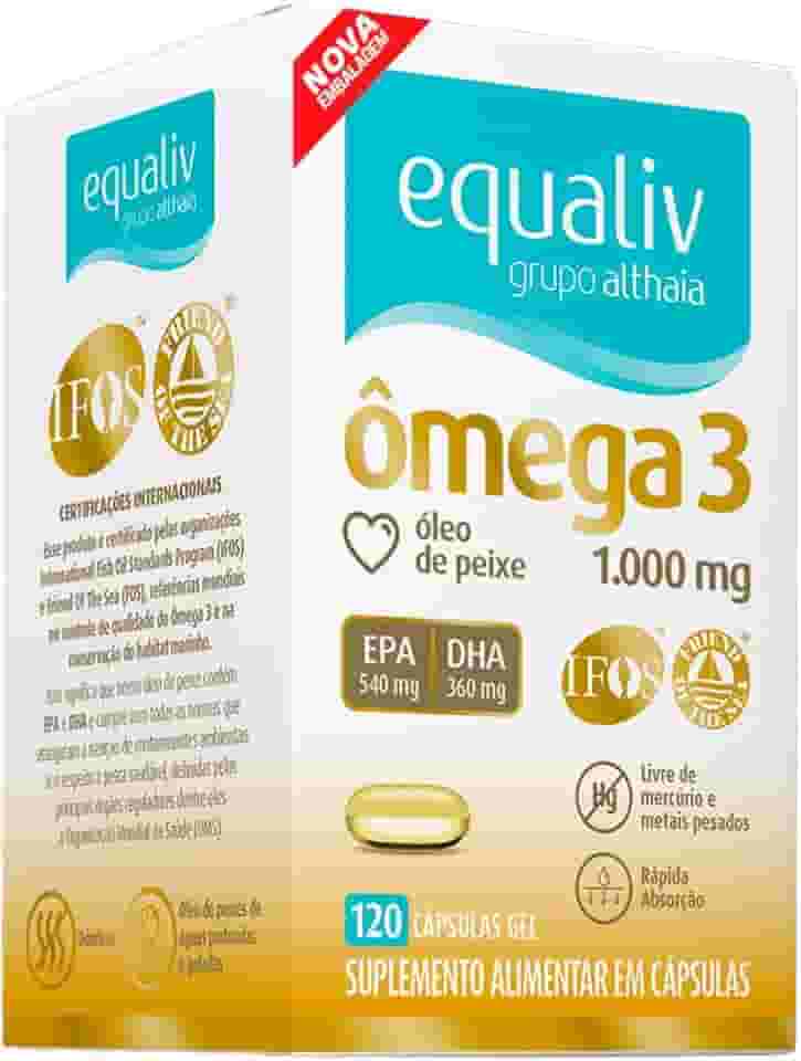 Ômega 3 1000mg 120 cápsulas Equaliv