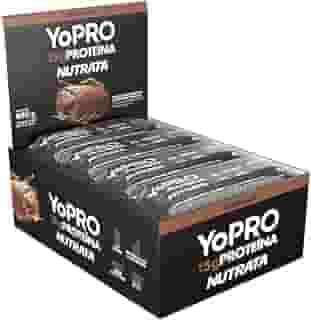 Barra YoPRO Sabor Chocolate - Nutrata Display C/ 12 Barras de 40g