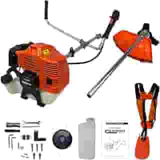 Roçadeira Gasolina Bipartida Profissional 52cc 2,5HP Muito Potente, com Lâmina 3 Pontas, Cinto Duplo Almofadado e Carretel Nylon Carbon Fak