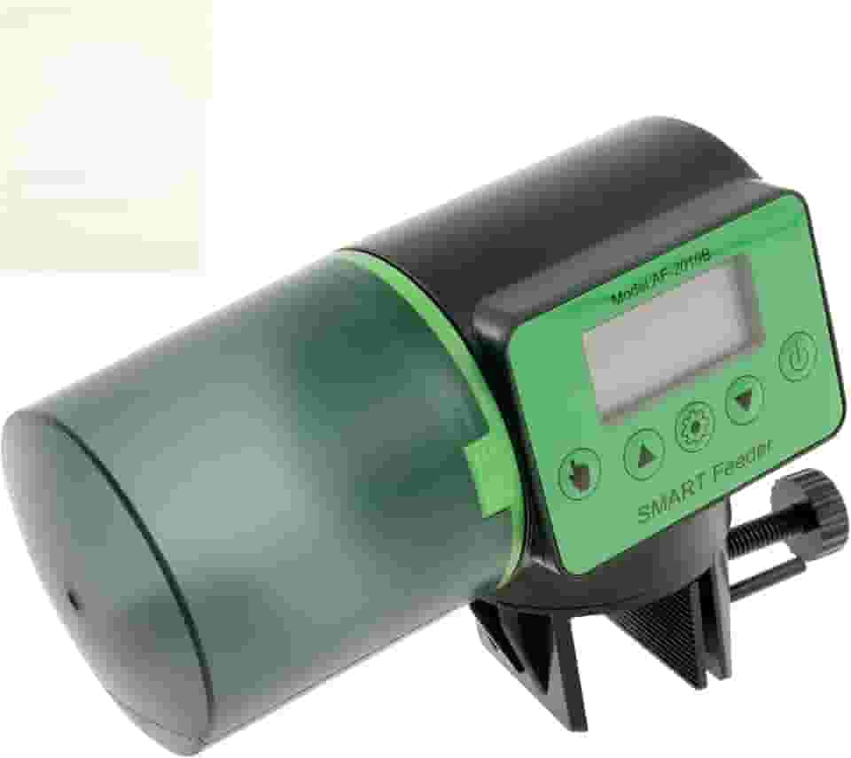 Alimentador automático de peixes, dispensador automático recarregável de alimentos para peixes, dispensador de alimentos para tanques de peixes, dispensador automático de alimentador de