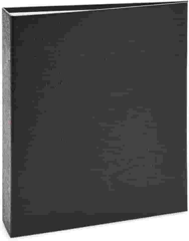 Álbum de fotos Ical, encadernação tradicional, para 200 fotos 10x15cm - envelope plástico transparente - linha Cores - modelo preto texturizado - 164