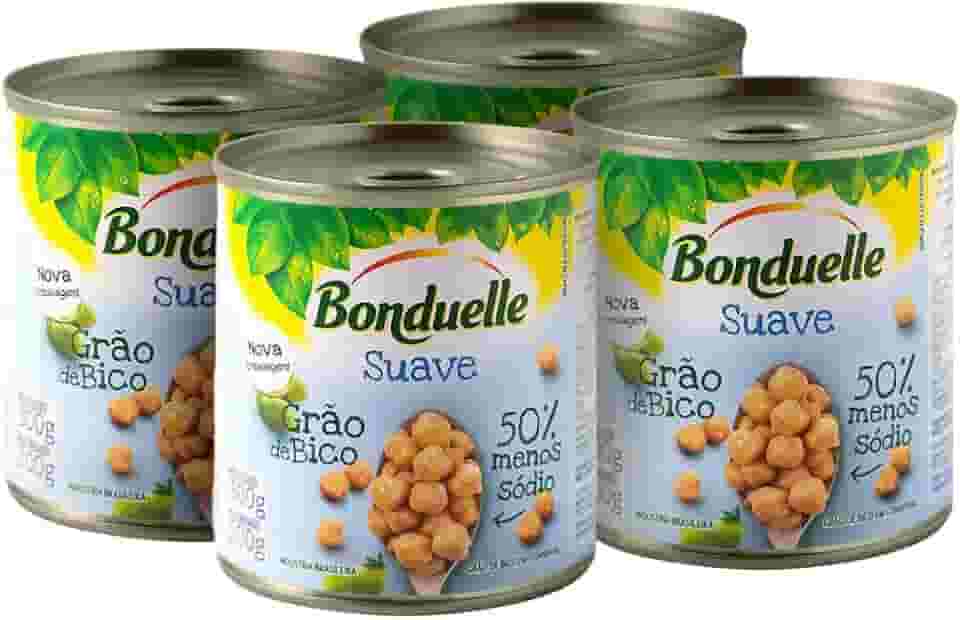 Bonduelle Grão de Bico Suave 200g 4 unidades