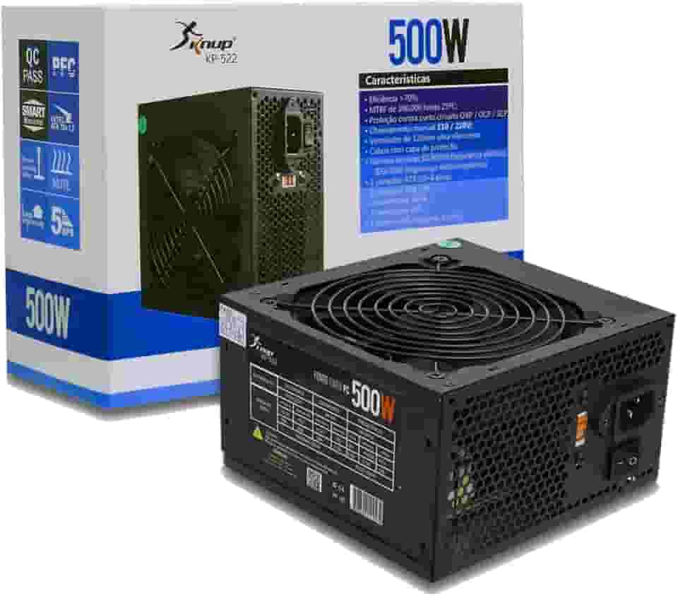 Fonte ATX Gamer 500w Real KP 522 Box