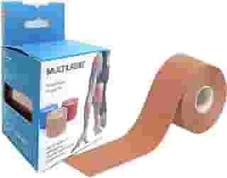 Rolo Fita Kinésio 5 x 500 Cm Tape Bandagem Elástica Funcional Adesiva Bege Musculação Esporte Hipoalergênica Melhora Circulação Multilaser