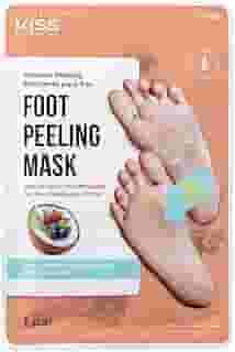 KISS NEW YORK professional Foot Peeling Mask - Máscara Peeling Esfoliante para Pés, Tamanho: 1 Par (Pacote de 1)