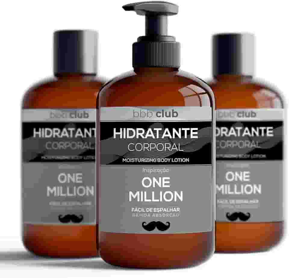 0ne-Milli0n Hidratante MEN Masculino Corporal Toque Seco, Barra de Ouro - Body & Bath Brasil 1Un - 250ml