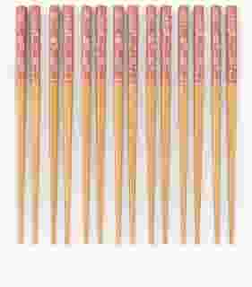 Kit de Hashi Bambu 10 Pares (20 palitos) | Talheres Orientais Reutilizáveis | Estampa Floral Sakura | Ecológico, Durável e Elegante