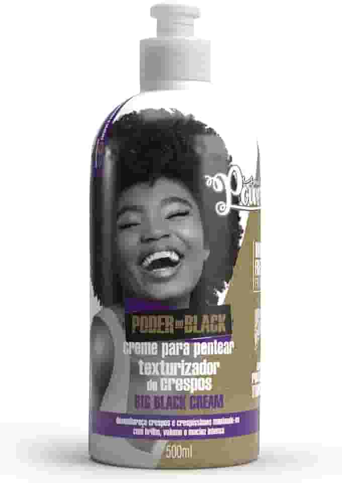 Creme para Pentear Big Black Cream Soul Power - Dá Brilho, Volume e Maciez para Crespos - 500ml