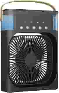 Climatizador e Ventilador Portátil LED Bivolt 10W – Resfriador de Ar com Reservatório de Água, Silencioso, Econômico e Ideal para Uso Doméstico e Escritório