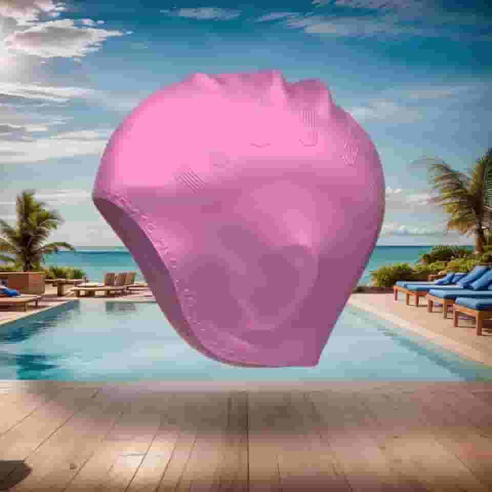 Toucas de natação de silicone à prova d'água, design adequado para homens e mulheres com cabelo comprido, chapéu de natação antiderrapante confortável