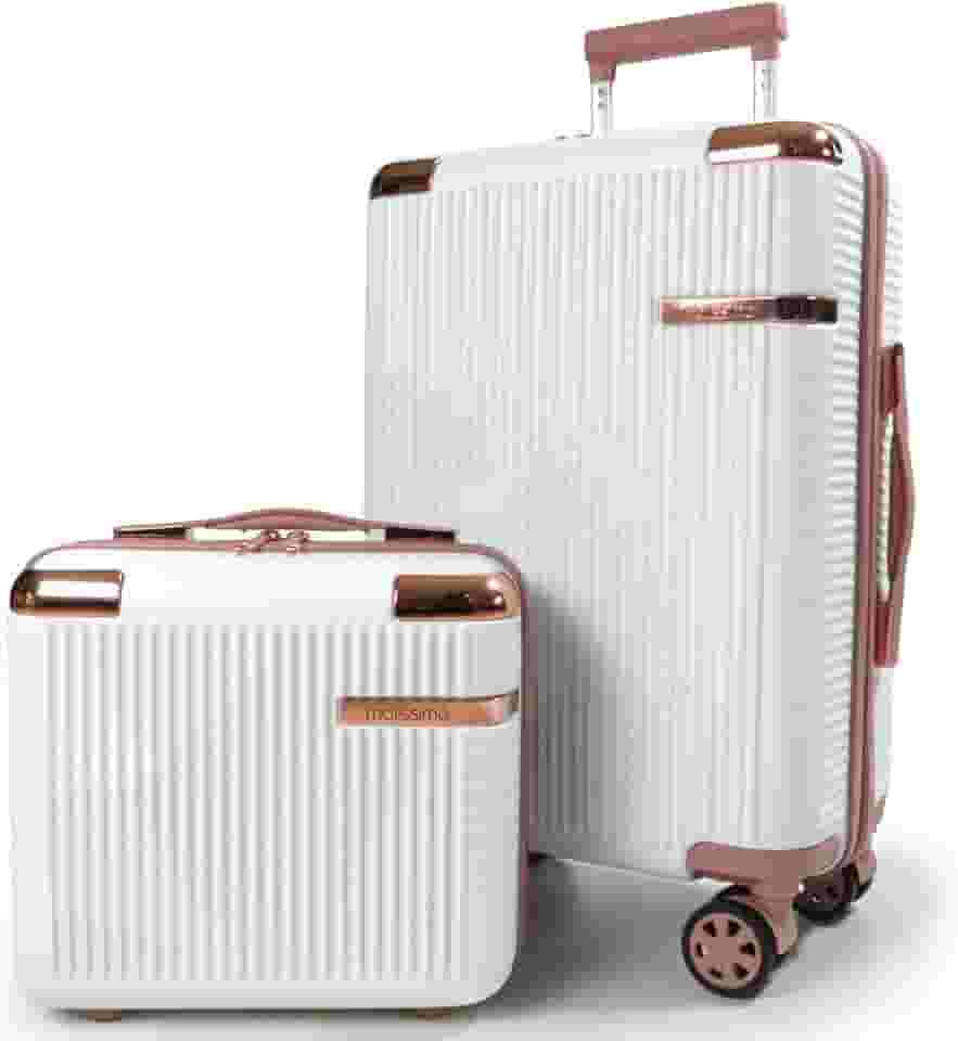 KIT MALA DE BORDO + FRASQUEIRA - LINHA GENEBRA Cor:Branco