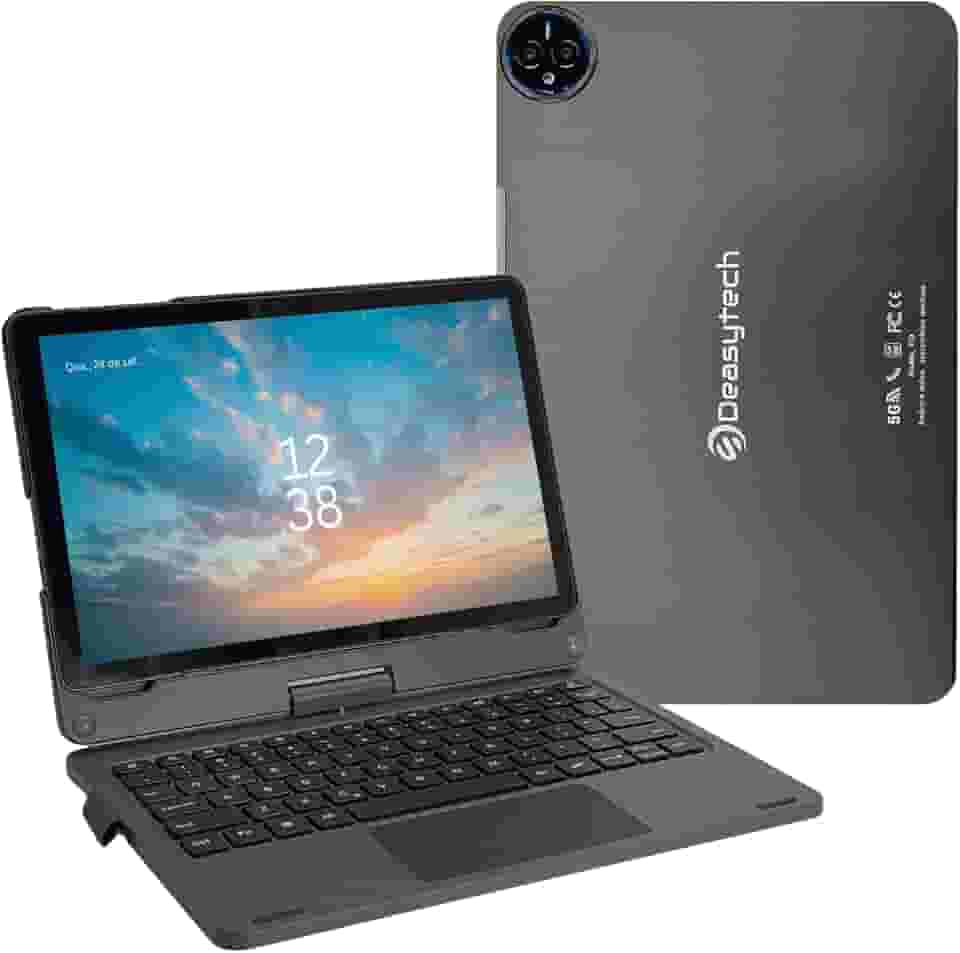 Tablet E19 4G, Tela 11" Polegadas IPS Full HD 256GB/ 12GB RAM (6GB + 6GB Boost), Octa-Core Cortex-A75, Bateria 8000 mAh, Câmera Traseira 20MP, Android 14 com Capa e Teclado Inteligente - Cinza