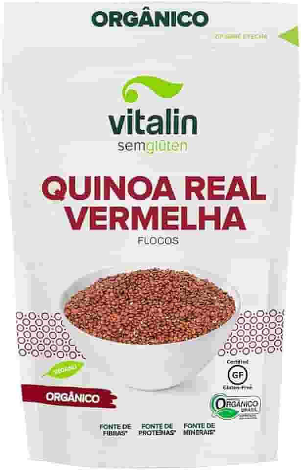 Vitalin Quinoa Real Vermelha Flocos Orgânica 120G