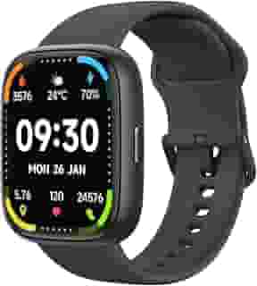 Bettdow SmartWatch, relogio smartwatch com Ecrã tátil e Alexa, à prova d'água IP68, relogio smartwatch feminino e masculino, com modo esportivo e recebimento de notificações(preto)