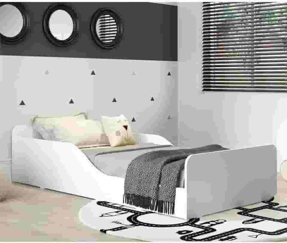 Cama Montessoriana Multimóveis 100% Mdf para colchão 150x70cm Branca
