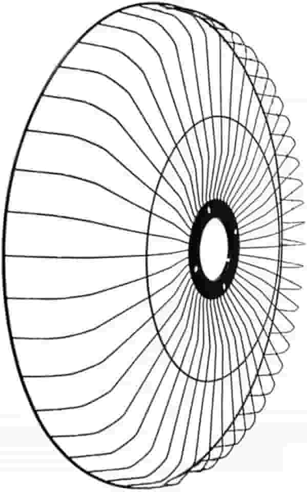 Grade Metálica para Ventilador Oscilante de Parede com 60cm de diâmetro Venti-Delta, Preta, Compatível com Linhas Premium, Gold e Ventura, com Opção de Presilhas (Sem presilhas)