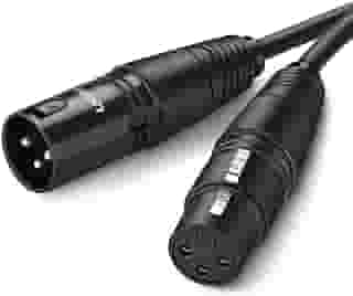 UGREEN cabo XLR, Cabo de extensão de microfone XLR macho para fêmea Cabo extensor de conector XLR para sistema PA, gravador de estúdio, amplificador, mixer, sistema de alto-falantes (3M)