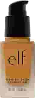 e.l.f. Base de cetim impecável, cobertura leve e média, acabamento semifosco, vegana e livre de crueldade, camurça, 20 ml