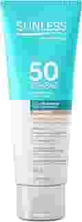 Sunless Protetor Solar Com Base Bege Claro Fps 50 Toque Seco Com Efeito De Base 60G