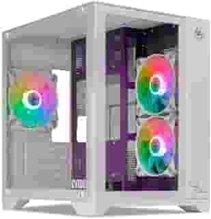 Gabinete Gamer Mancer CV100 Purple Edition | Mid-Tower | Lateral De Vidro | Com 3 Fans | Branco | MCR-CV100-PEW