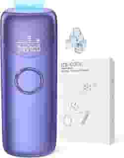Ubroo Depilação A Laser Com Resfriamento 5°C, Dispositivo De Ipl Indolor, 3 Em 1, Máquina Doméstica Para Mulheres E Homens, Depilador Permanente Por Eletrólise No Rosto Corpo (Roxo)