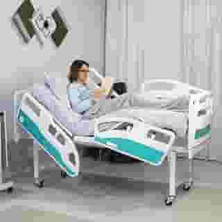 Cama Hospitalar Motorizada 4 Movimentos Elétricos Semi Luxo Altura Fixa Com Colchão, Articulada e Estrutura reforçada - Para Idosos Conforto e Segurança